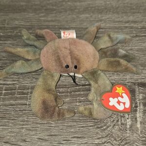 Ty Teenie Beanie Baby 1993 Claude the Crab McDonald's Happy Meal Exclusive